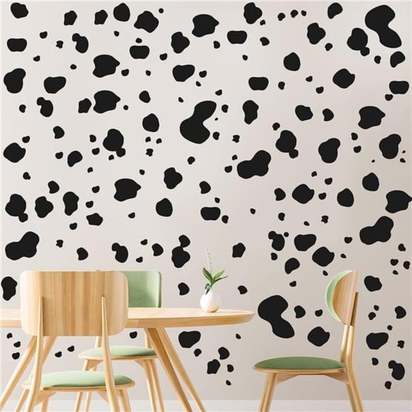 184 Pieces Cow Print Stickers Adhesive Cow Stickers Cow Print Vinyl Wall Art - Picture 6 of 6